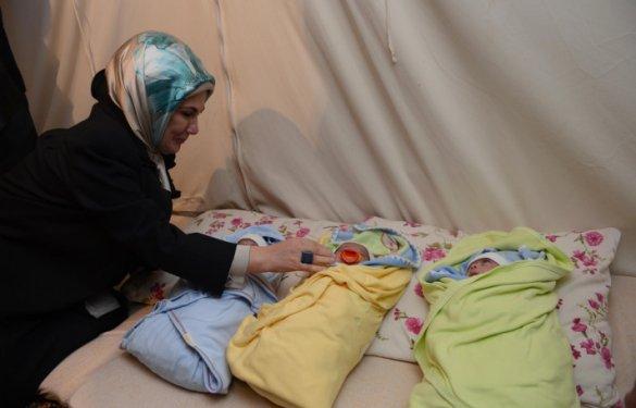 Recep Tayyip ve Erdoğan adlı üçüzlere ziyaret