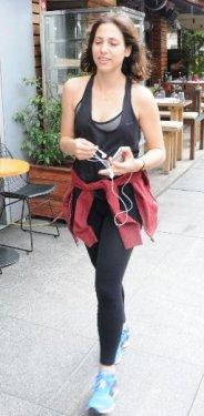 Zehra Çilingiroğlu spor yaparken görüntülendi 