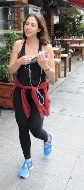 Zehra Çilingiroğlu spor yaparken görüntülendi 