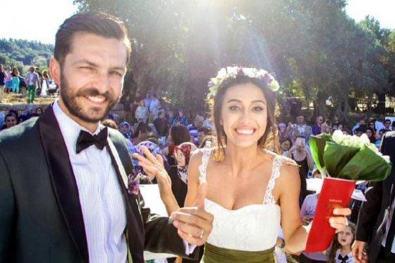 İlker Kızmaz ve Aslı Türkel evlendi