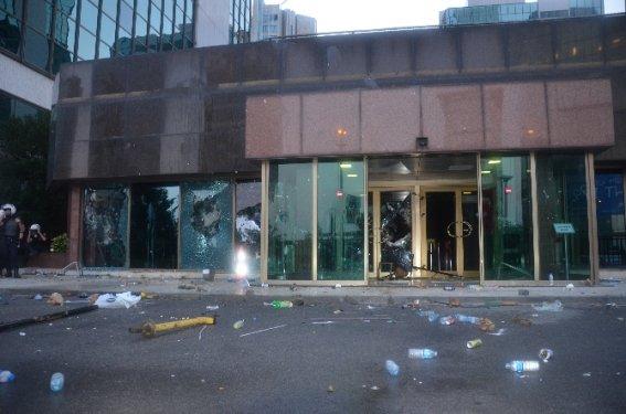 Levent'te İsrail Büyükelçiliği önünde eylem