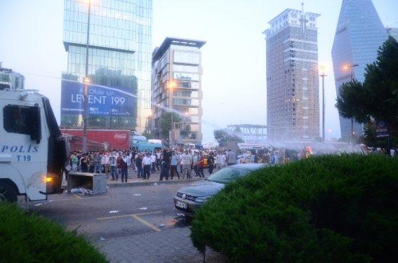 Levent'te İsrail Büyükelçiliği önünde eylem