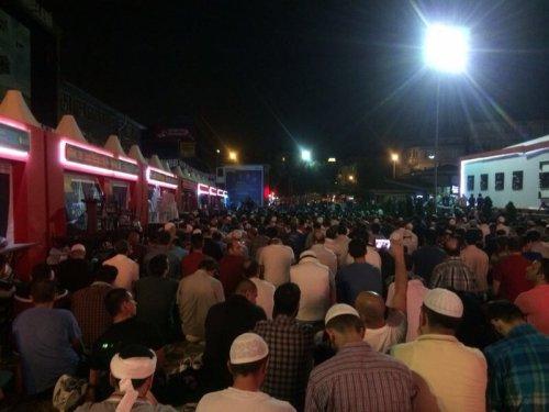 Ümraniye'de Gazze için sabah namazı kıldılar