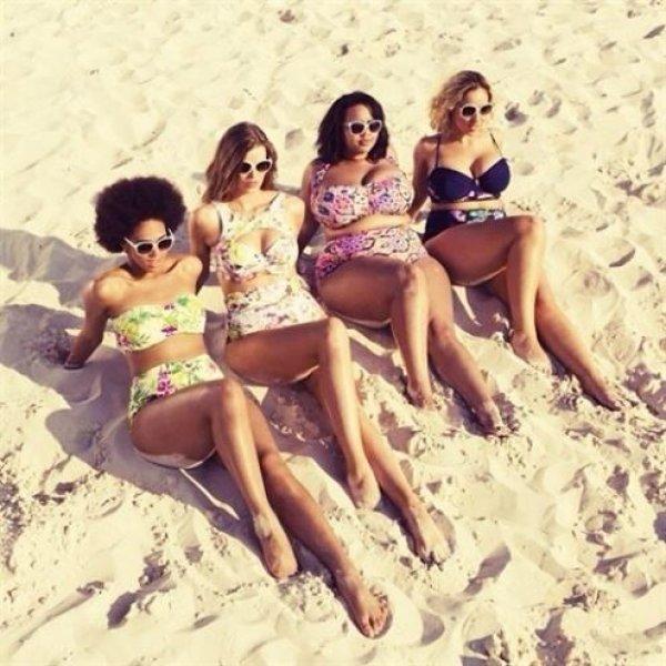 Kilolu kadınların "fatkini" çılgınlığı