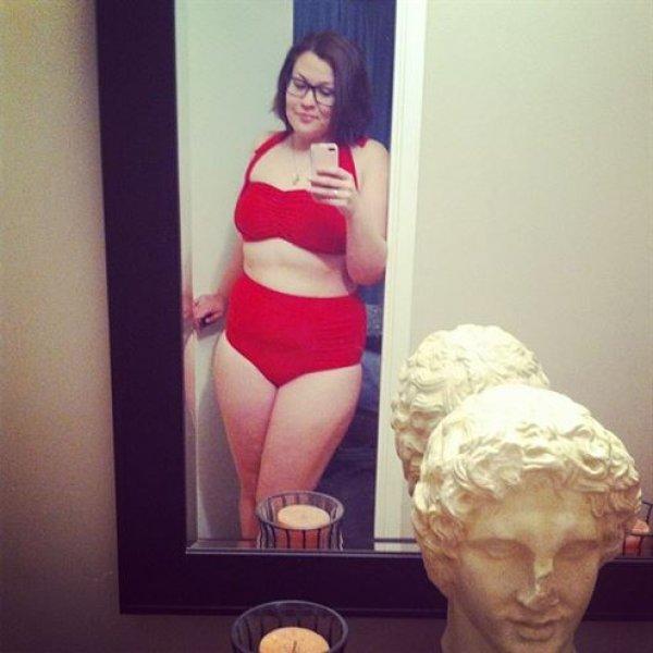 Kilolu kadınların "fatkini" çılgınlığı