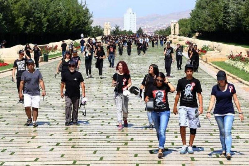 Anıtkabir'de rekor denemesinden görüntüler