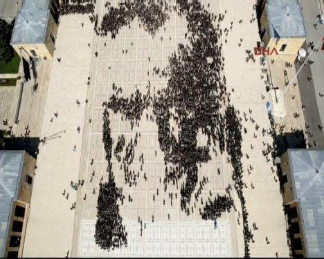 Anıtkabir'de rekor denemesinden görüntüler