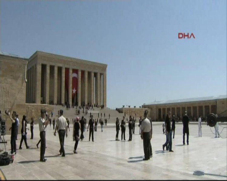 Anıtkabir'de rekor denemesinden görüntüler