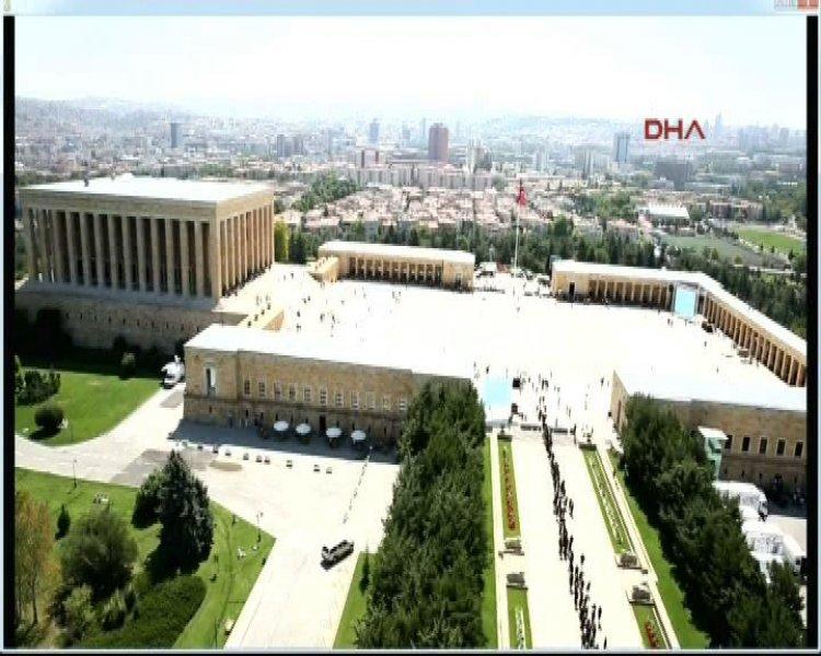 Anıtkabir'de rekor denemesinden görüntüler