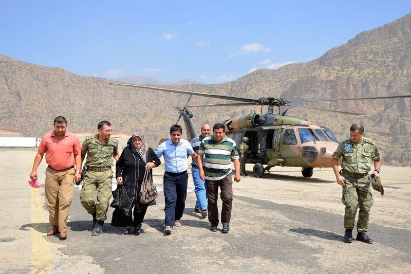 Hakkari'de oğlunun şehit olduğu yerden barış mesajı