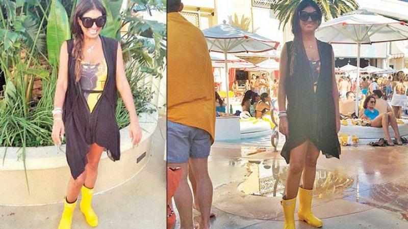 Süreyya Yalçın otomobiliyle çita gezdirdi