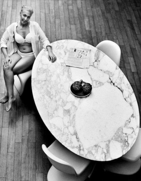 Çekim  için ünlü mankenler yerine kendi müşterileri poz verdi