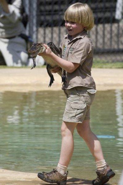 Timsah Avcısı Steewe Irwin'ın oğlu babasının yolunda