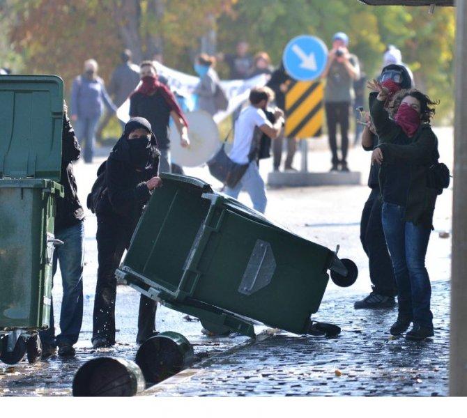 ODTÜ'de Kobani eylemi