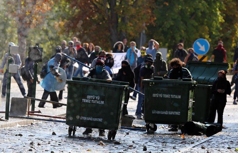 ODTÜ'de Kobani eylemi