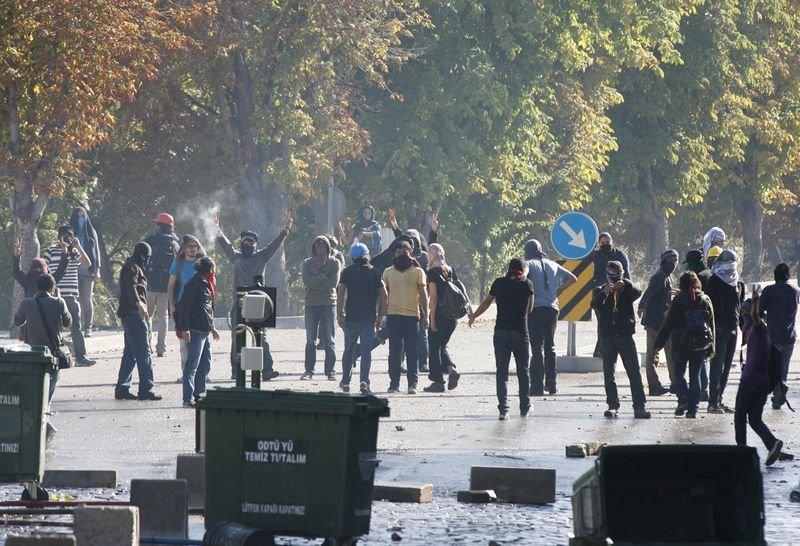 ODTÜ'de Kobani eylemi