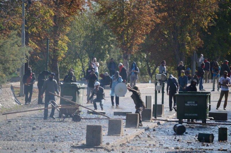 ODTÜ'de Kobani eylemi