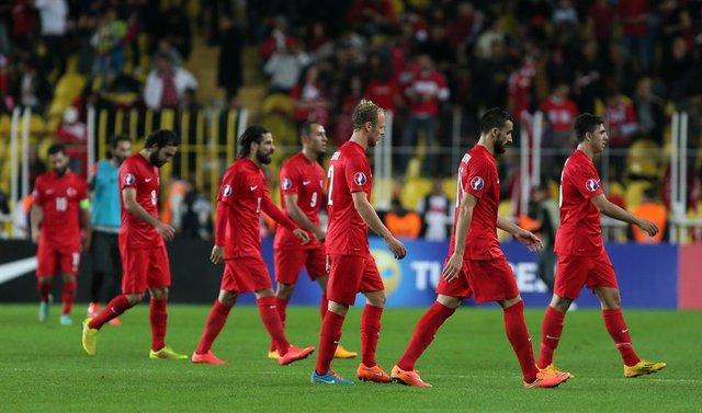 Türkiye-Çek Cumhuriyeti maçından kareler