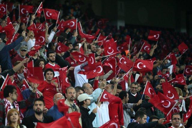 Türkiye-Çek Cumhuriyeti maçından kareler