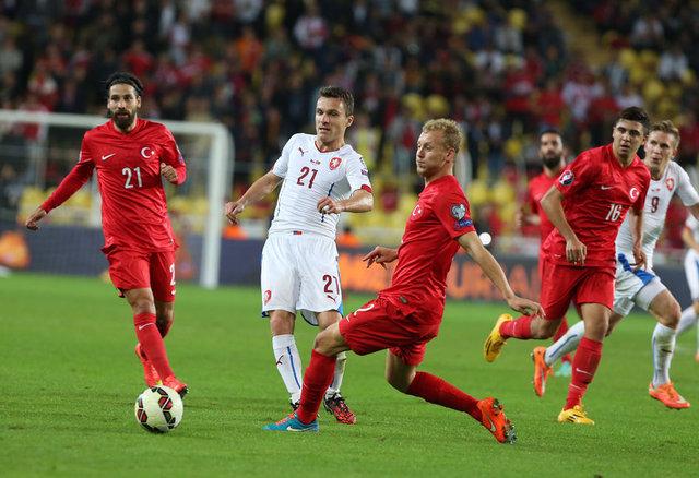 Türkiye-Çek Cumhuriyeti maçından kareler