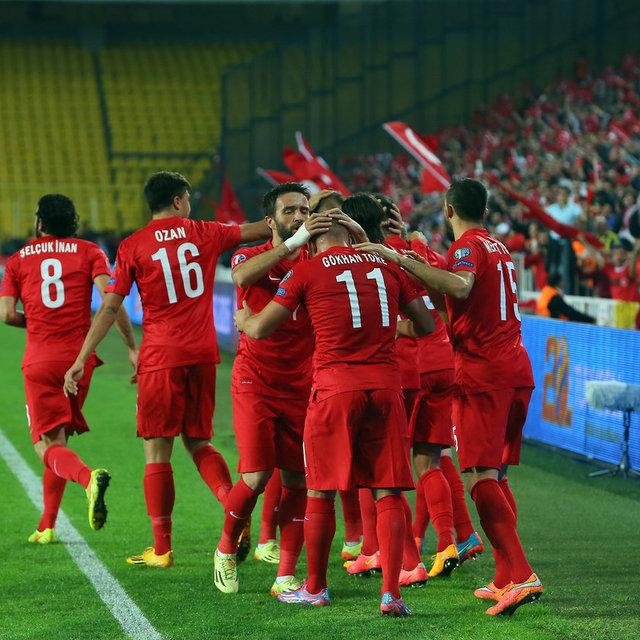 Türkiye-Çek Cumhuriyeti maçından kareler