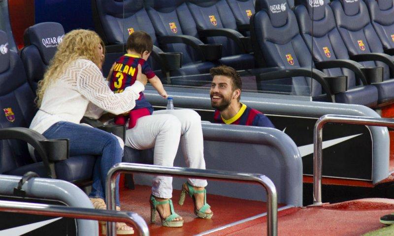 Shakira'nın oğlu Milan babası Gerard Pique'nin izinde