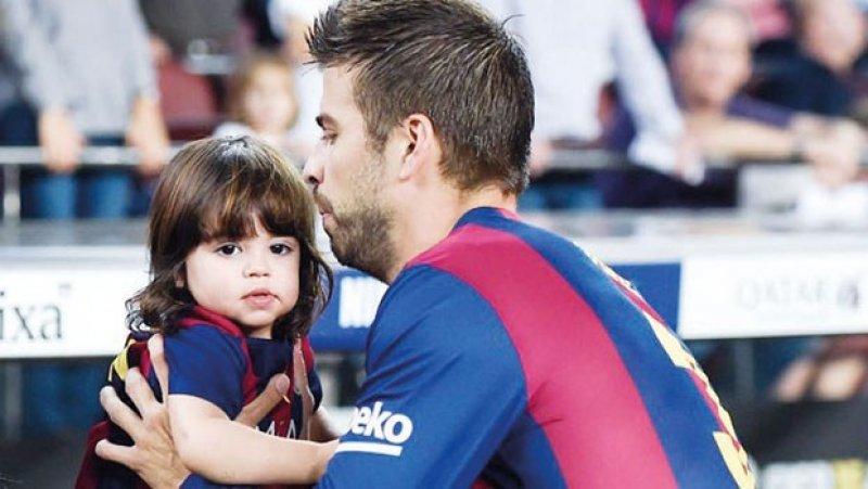 Shakira'nın oğlu Milan babası Gerard Pique'nin izinde