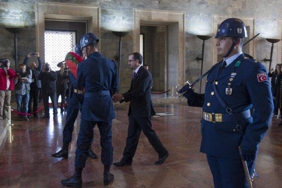 Ankara'da ilk tören Anıtkabir'de