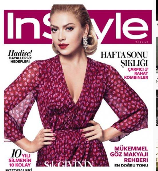 Hadise InStyle dergisinin Kasım sayısı için poz verdi 