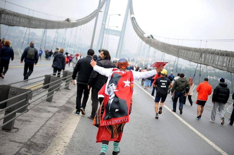 36. Vodafone İstanbul Maratonu'ndan ilginç kareler