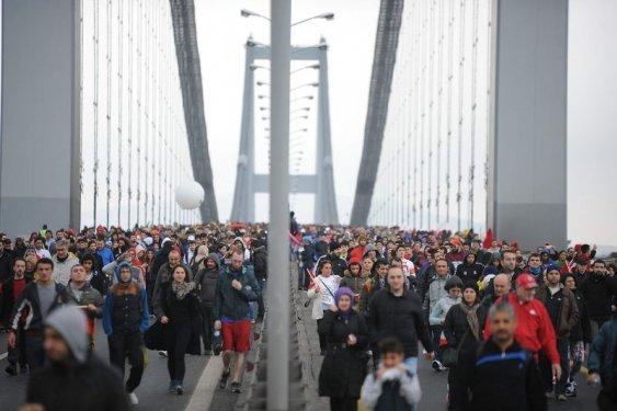 36. Vodafone İstanbul Maratonu'ndan ilginç kareler