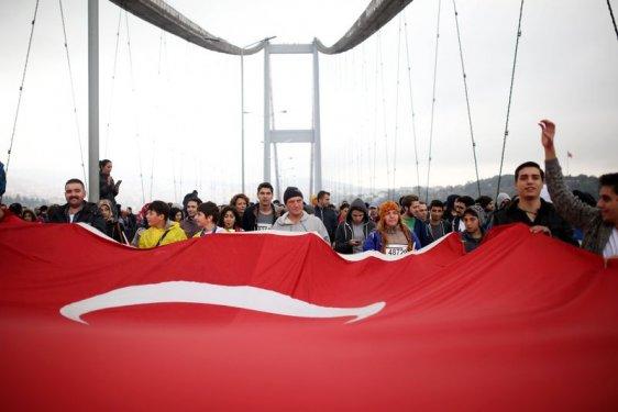 36. Vodafone İstanbul Maratonu'ndan ilginç kareler