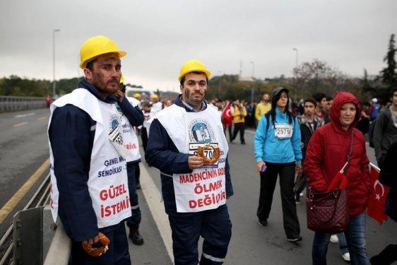 36. Vodafone İstanbul Maratonu'ndan ilginç kareler