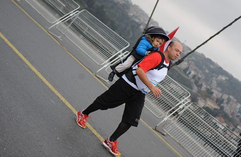 36. Vodafone İstanbul Maratonu'ndan ilginç kareler