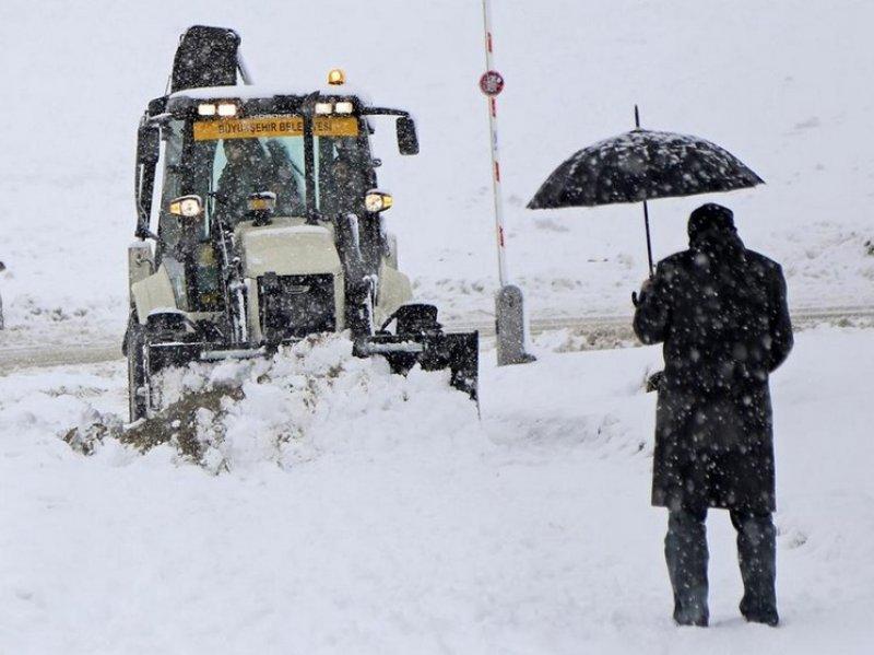Erciyes'te kar kalınlığı 10 santimetreye ulaştı