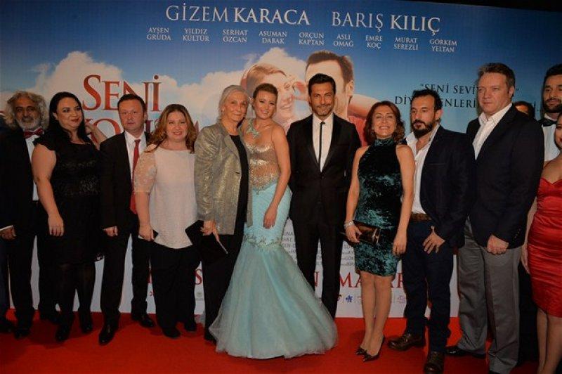 Seni Seviyorum Adamım Filmin  gala gecesi yapıldı 