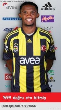 Eto'o bitmiş capsleri