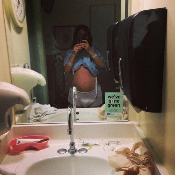 Ruth Iorio evinde gerçekleştirdiği doğumu sosyal medyadan yayınladı