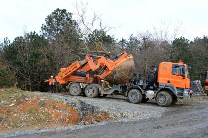 Türkiye'nin en büyük ağaç taşıma operasyonu