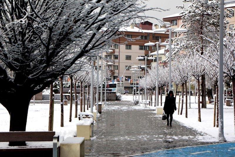 Bazı illerde kar yağışı etkili oldu