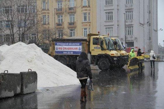 İstanbul'da kar yağışı etkili oldu - Resim 50