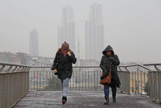 İstanbul'da kar yağışı etkili oldu - Resim 51