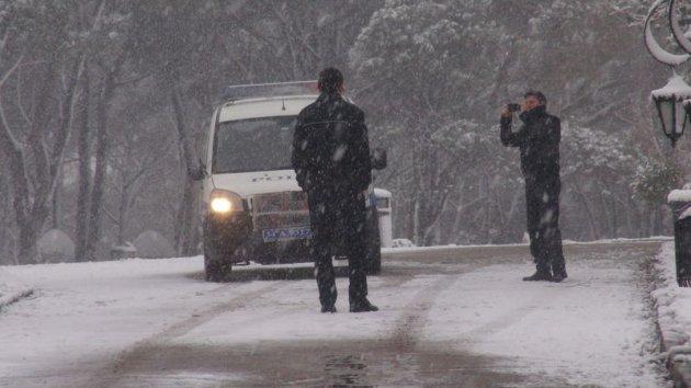İstanbul'da kar yağışı etkili oldu - Resim 57