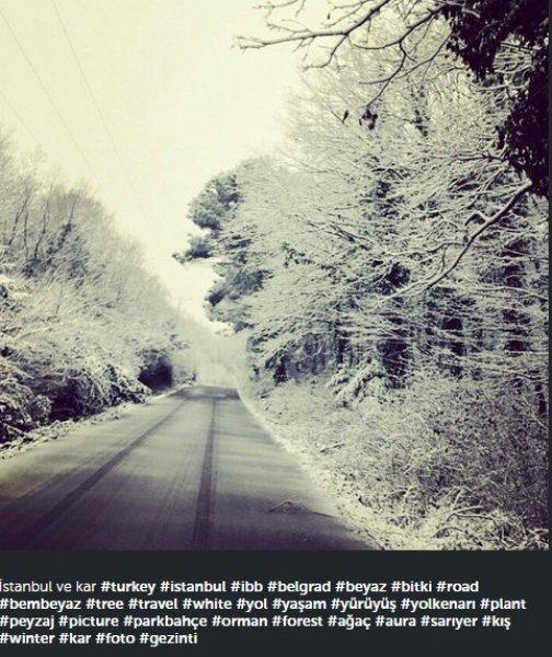 İnstagram'da kar