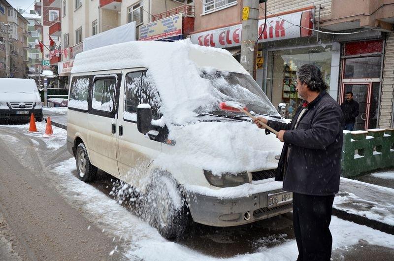 Ankara'da yoğun kar yağışı 