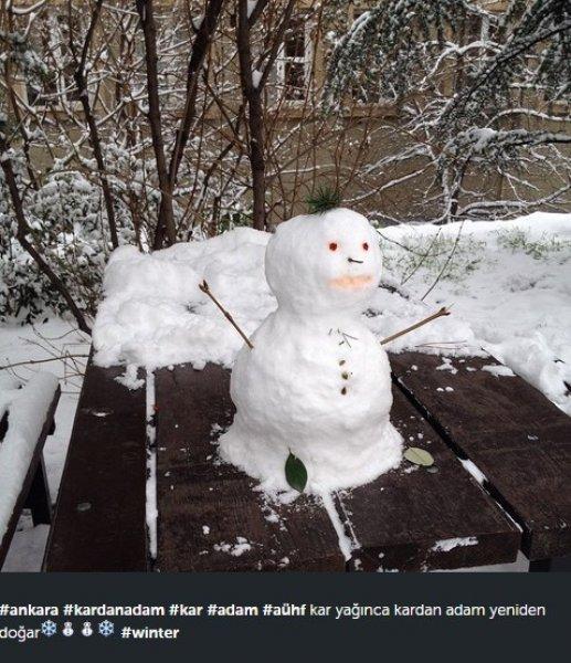 İnstagram'da kar