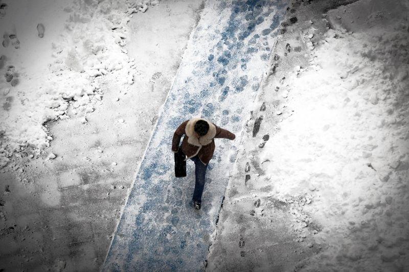 Ankara güne karla uyandı