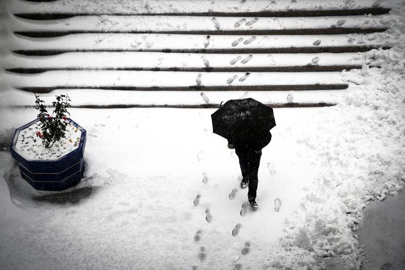 Ankara'da yoğun kar yağışı 