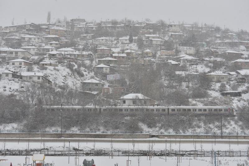 Ankara'da yoğun kar yağışı 