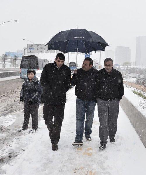 Ankara'da yoğun kar yağışı 